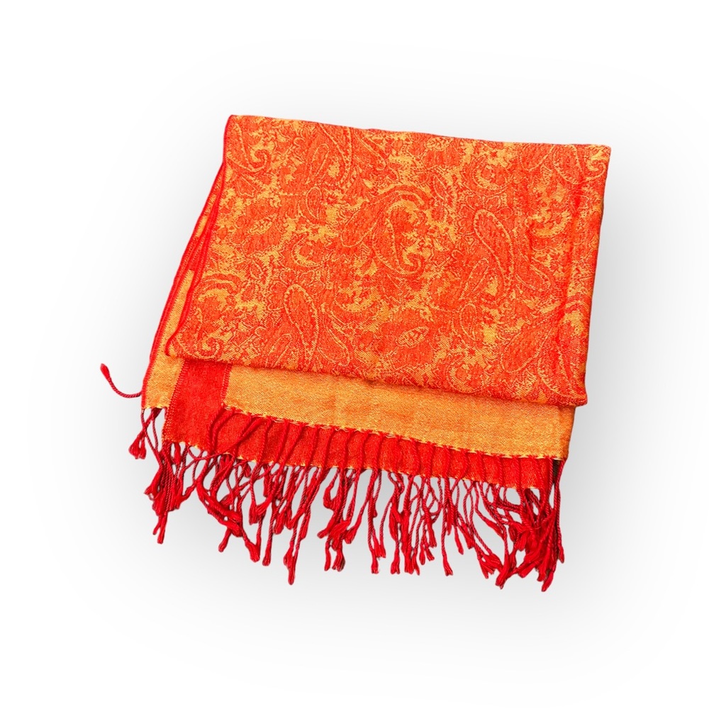 Orange Pashmina Scarf